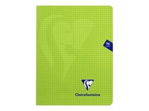 1 Cahier polypro - 17 x 22 cm - Mimesys - Clairefontaine - 96 pages petits carreaux - Coloris assortis