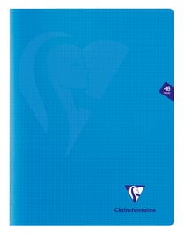 Cahier polypro - Format 24 x 32 cm - Mimesys - Clairefontaine - 48 pages - Rose