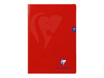 Cahier Mimesys rouge - 21 x 29.7 cm - 96 pages - Grands carreaux
