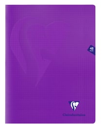 Cahier polypro  - Format 24 x 32 cm - Mimesys - Clairefontaine - 48 pages - Violet