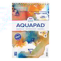 Bloc de papier Clairefontaine - Aquapad - 25 feuilles - A4 21 x 29,7 cm - 300 g/m²
