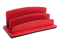 Porte-lettres - Satiny - 3 compartiments - Quo Vadis - Rouge