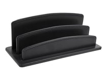 Porte-courrier - Satiny - 3 compartiments - Quo Vadis - Noir