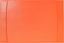 Sous main Satiny en cuir lisse - Satiny orange - 56 x 38 cm
