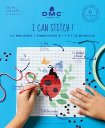 DMC - Kit Broderie Coccinelle au demi-point