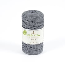 Pelote de fil à tricoter - DMC - Eco Vita 4 - métallisé gris