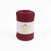 Pelote de fil à tricoter - DMC - Eco Vita Tape Yarn - Rouge 5