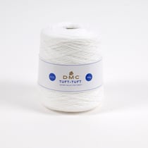 Pelote de fil à tufter 100% acrylique - DMC - Tuft Tuft - Blanc 961