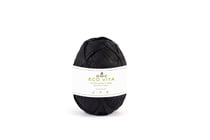 Pelote de fil à tricoter 100% fibres de bois - DMC - Eco Vita Raffia - Noir 2