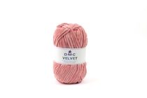 Pelote de fil à tricoter 100 % polyester - DMC - Velvet - Rose 013