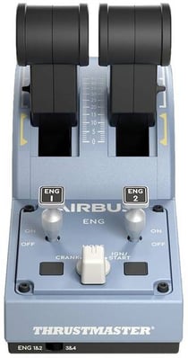 Thrustmaster - TCA Quadrant Airbus Edition - contrôleur pour simulateur de vol USB - PC - bleu/noir