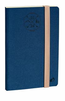 Agenda Scolaire Semainier 2023/2024 - Everest HORIZONTAL 24 SD - 16 x 24 cm - Quo Vadis - Bleu
