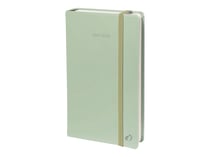 Agenda mensuel 2021-2022 - Pastel - 8,8 x 17 cm - couverture verte - Quo Vadis
