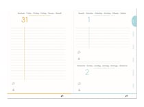 1 agenda scolaire journalier 2022/2023 - Vitality - 12 x 17 cm - Quo Vadis - Modèles assortis