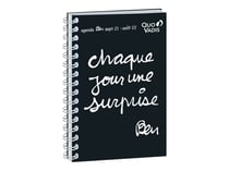 Agenda scolaire journalier 2021/2022 -  Ben Chaque jour une suprise - 12x17 cm - Quo Vadis