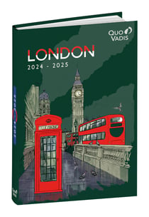 Agenda scolaire journalier 2024/2025 Quo Vadis - 12 x 17 cm - Quo Vadis - Cities London