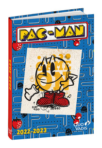 Agenda scolaire journalier 2022/2023 - Pac Man - 12 x 17 cm - Quo Vadis - Bleu