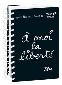 Agenda scolaire journalier 2022/2023 - Ben - 13 x 21 cm - Quo Vadis - Liberté