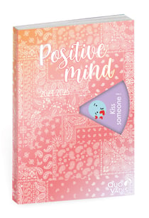 Agenda scolaire journalier 2024/2025 Quo Vadis - Rose -  12 x 17 cm - Positive Vibes