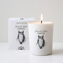 Bougie végétale parfumée La Chandelière - Animal totem Cheval - 180g