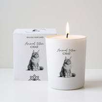 Bougie végétale parfumée La Chandelière - Animal totem Chat - 180g