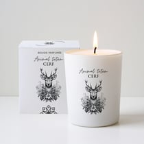 Bougie végétale parfumée La Chandelière - Animal totem Cerf - 180g
