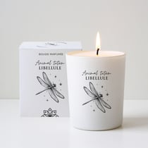 Bougie végétale parfumée La Chandelière - Animal totem Libellule - 180g