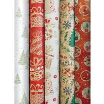 Rouleau de papier cadeau Kraft