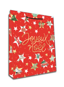 Sac cadeau Editions Cely - Joyeux Noël - Taille L