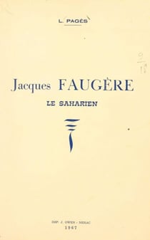 Jacques Faugère, le Saharien