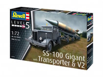 Maquette militaire - SS-100 Gigant avec Transporter & V2