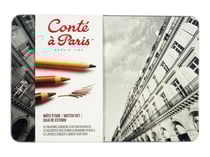 Boîte métal Etude 12 crayons esquisse Conté