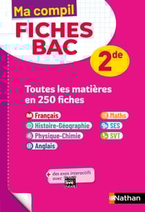 Toutes les matières Seconde - Ma Compil fiches BAC - Programme 2025-2026 - Tout-en-un 2de - Français, Histoire-Géographie, Physique-Chimie, Anglais, Maths, SVT, SES - EPUB