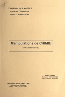 Manipulations de chimie - Formation des maîtres en sciences physiques, Capes-agrégations