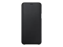 Etui à rabat noir - Galaxy J6