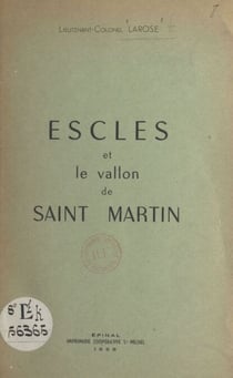 Escles et le vallon de Saint Martin