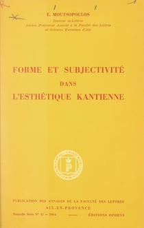 Forme et subjectivité dans l'esthétique kantienne