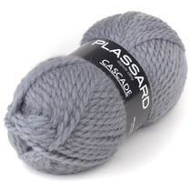 Pelote de fil à tricoter - Plassard - Cascade - Gris moyen 3