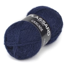 Pelote de fil à tricoter - Plassard - Cascade - Bleu marine 05