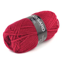 Pelote de fil à tricoter - Plassard - Basic - Rouge Hermès 399