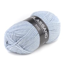 Pelote de fil à tricoter - Plassard - Basic - Gris bleuté 598
