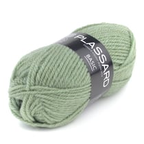 Pelote de fil à tricoter - Plassard - Basic - Vert 656