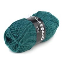 Pelote de fil à tricoter - Plassard - Basic - Bleu 657