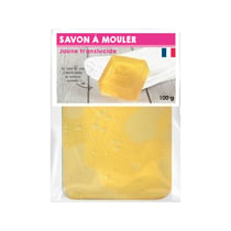 Pain de savon - Translucide - Jaune