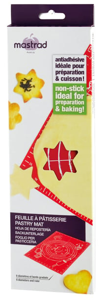 Feuille à pâtisserie - petite (40*30cm) - rouge - Sans Bisphénol A