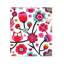 Essuie-lunettes - My Chiffonet - chouettes et fleurs