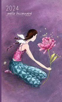 Agenda civil semainier 2024 Pictura - Aquarupella - 10 x 16 cm - G. Boissonnard Fée des fleurs