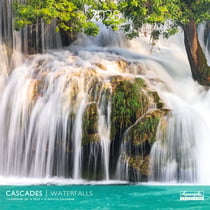 Calendrier mural 2026 Pictura - Cascades - 30 x 30 cm