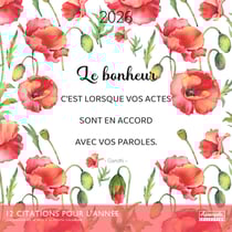 Calendrier 2026 Pictura - Citations - 30 x 30 cm