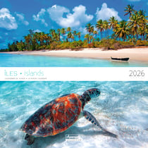 Calendrier mural 2026 Pictura - Îles - 30 x 30 cm